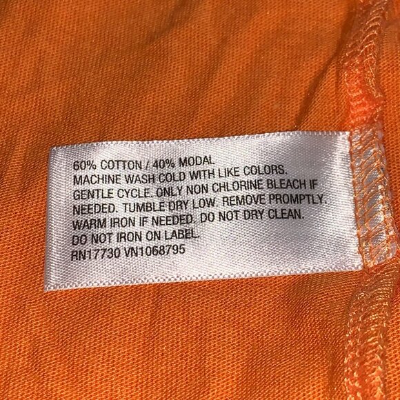 A New Day Womens Casual Summer Orange Cap Sleeve T-Shirt Lightweight Size Small - Picture 6 of 8